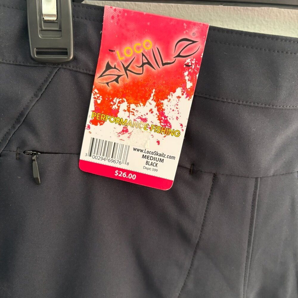 Loco Skailz Performance Fishing Shorts Medium NWT - Picture 5 of 7